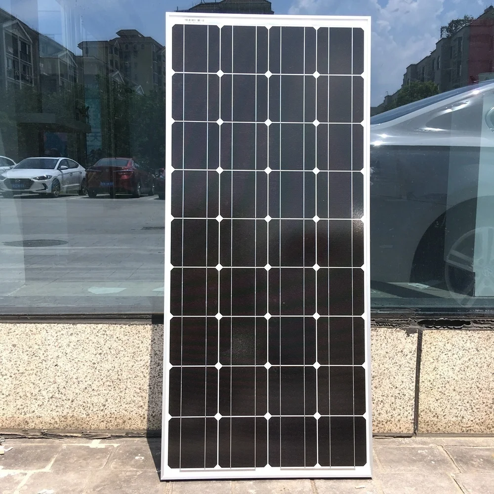 120W 240W 360W 480W Tempered Glass Solar Panel Rigid Painel 12V 1-4pcs Windproof Anti-snow Anti-hail PV Panels Solar System