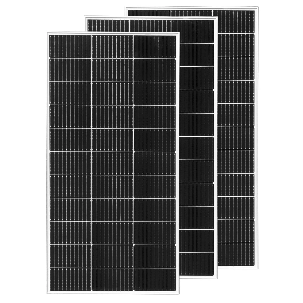 120W 240W 360W 480W Tempered Glass Solar Panel Rigid Painel 12V 1-4pcs Windproof Anti-snow Anti-hail PV Panels Solar System