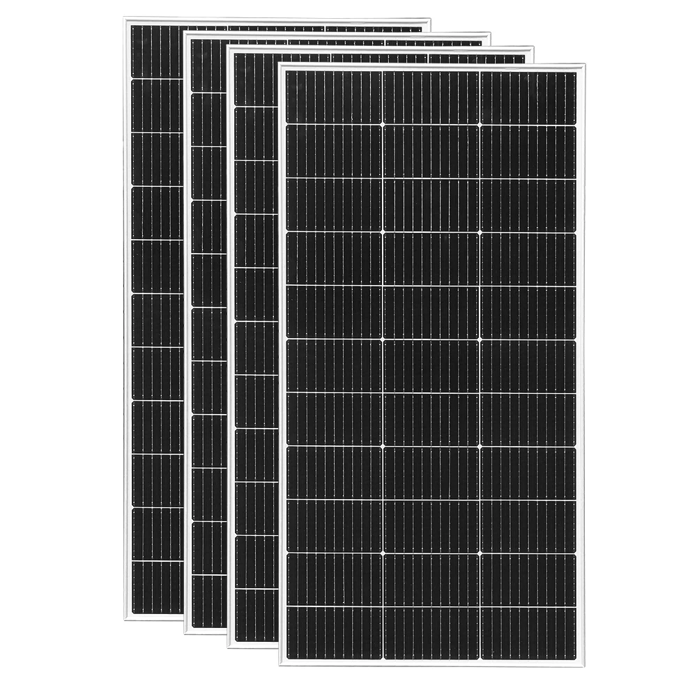 120W 240W 360W 480W Tempered Glass Solar Panel Rigid Painel 12V 1-4pcs Windproof Anti-snow Anti-hail PV Panels Solar System