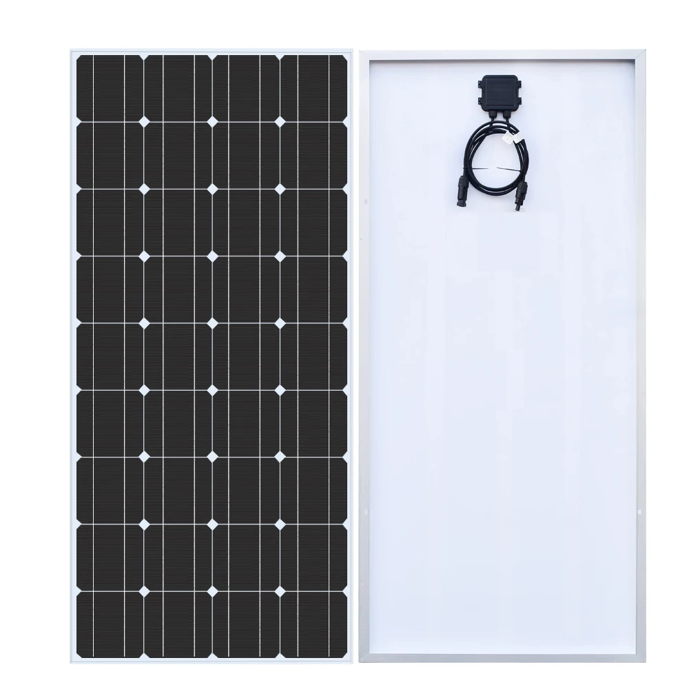 120W 240W 360W 480W Tempered Glass Solar Panel Rigid Painel 12V 1-4pcs Windproof Anti-snow Anti-hail PV Panels Solar System