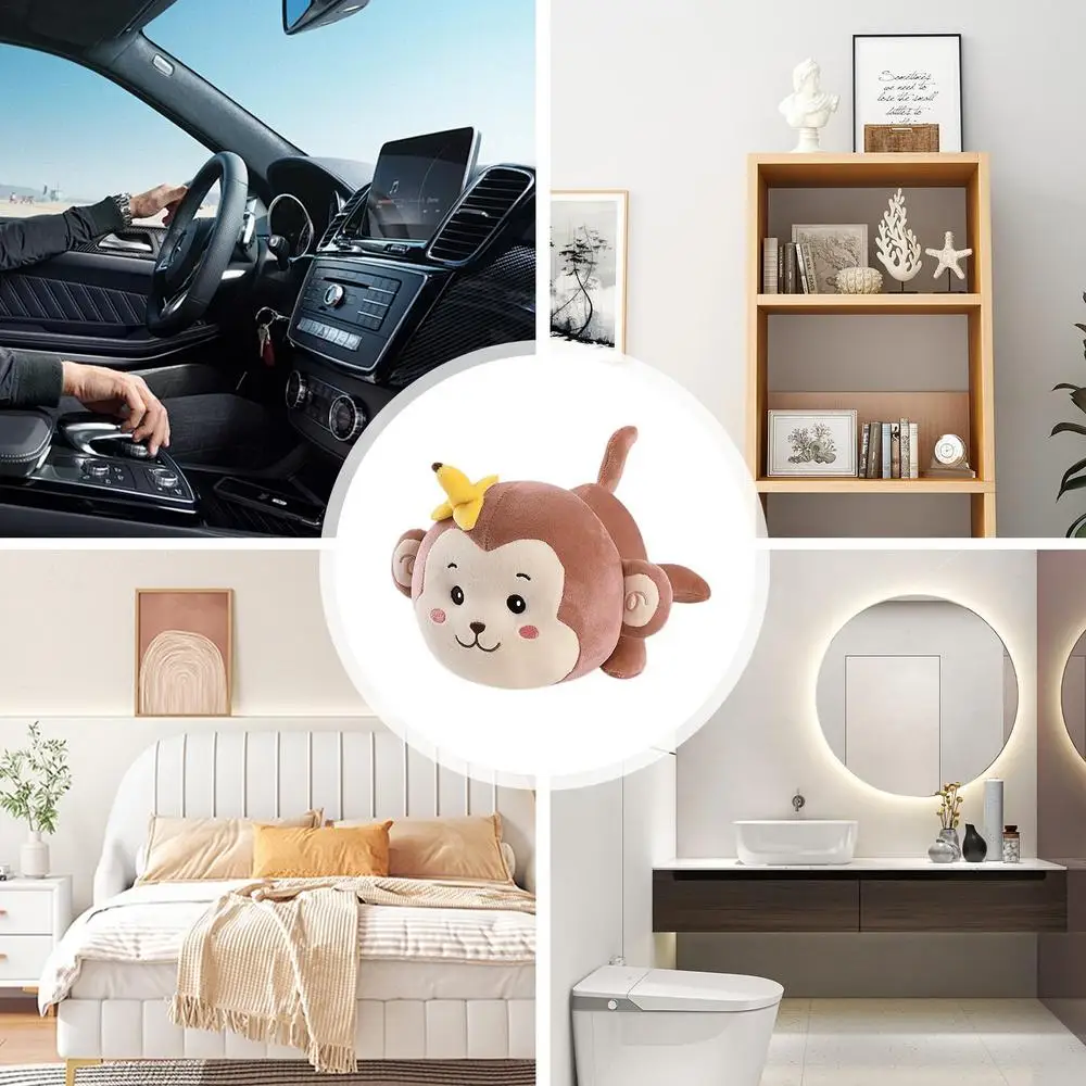 Stuffed Animal Plush Toys Auto Cartoon Doll Plush Toy Cute Design Decoration Tool For Bedroom Living Room Work Area Kids Room