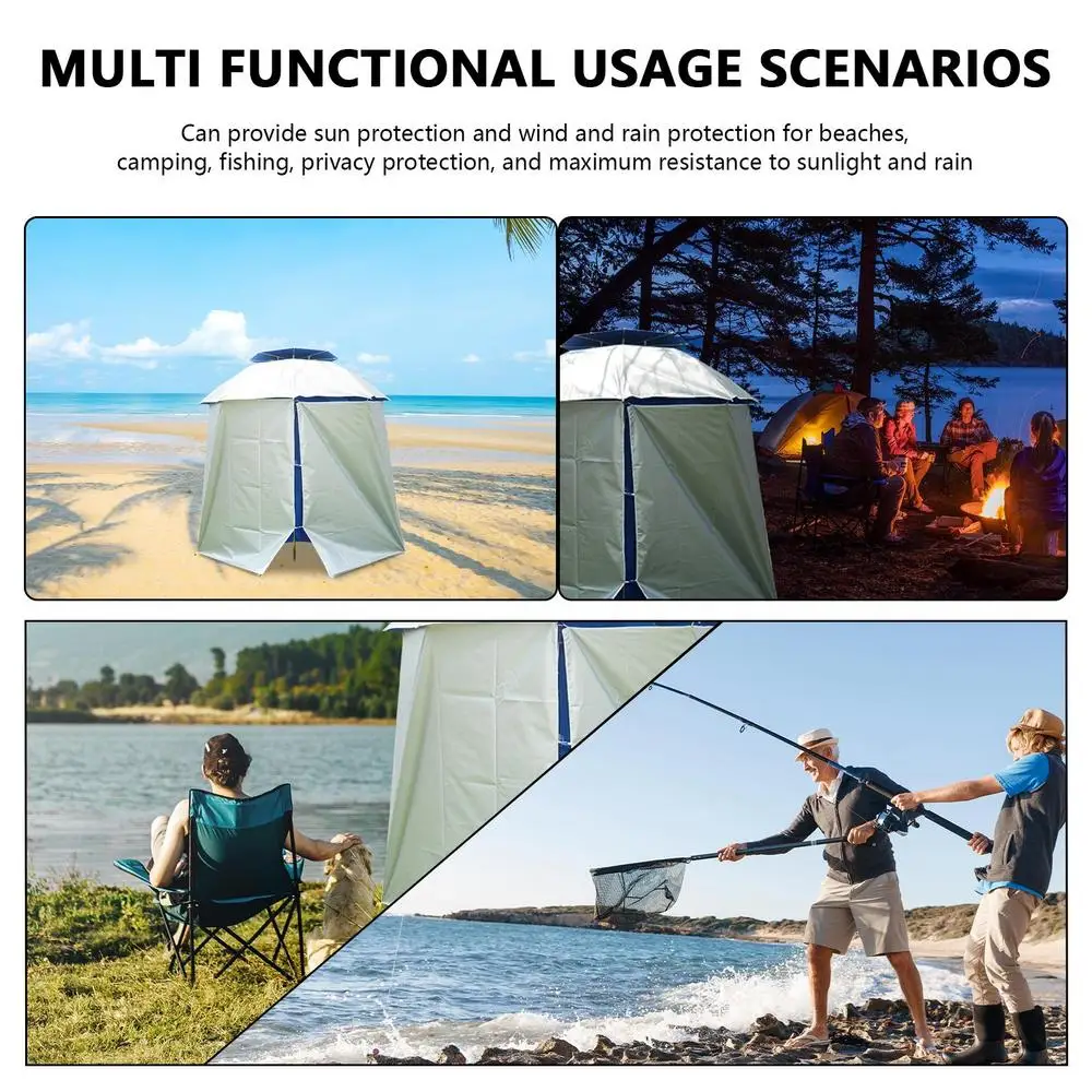 Fishing Umbrella Cloth Umbrella Shade Replacement Cloth SunShelter Waterproof Umbrella Canopy Sun Protection for Fishing Camping
