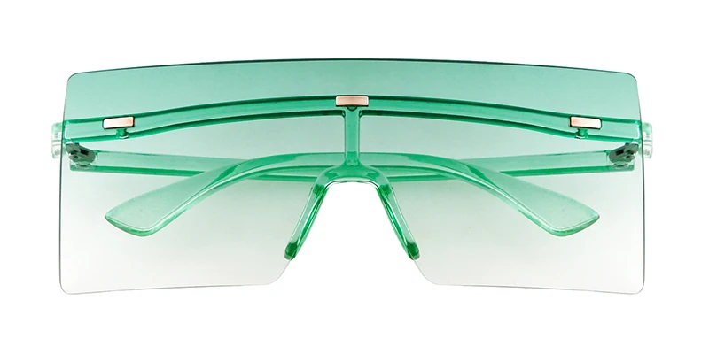 SORVINO Rimless Oversized Square Sunglasses Fashion Women Shades UV400 Vintage Flat Top One Piece Gradient Lens Sun Glasses