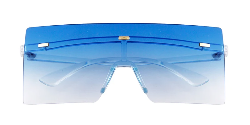SORVINO Rimless Oversized Square Sunglasses Fashion Women Shades UV400 Vintage Flat Top One Piece Gradient Lens Sun Glasses