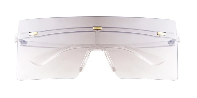 SORVINO Rimless Oversized Square Sunglasses Fashion Women Shades UV400 Vintage Flat Top One Piece Gradient Lens Sun Glasses