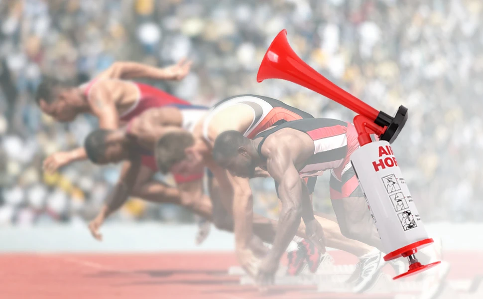 FARBIN Air horns Marine and Sports Pump Air Horn, Loud Sound Handheld Signal Boat Horn, Personal Safety Horn Camping,