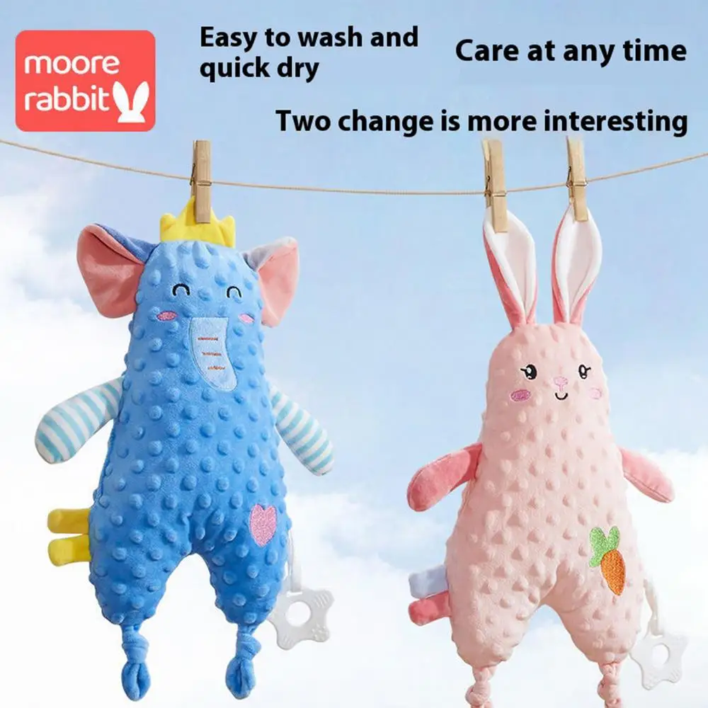 Animal Hand Puppets For Kids Teething Toys Kids Puppets Plush Puppets Soft Teether Educational Toys Elephant Rabbit Lion Plush