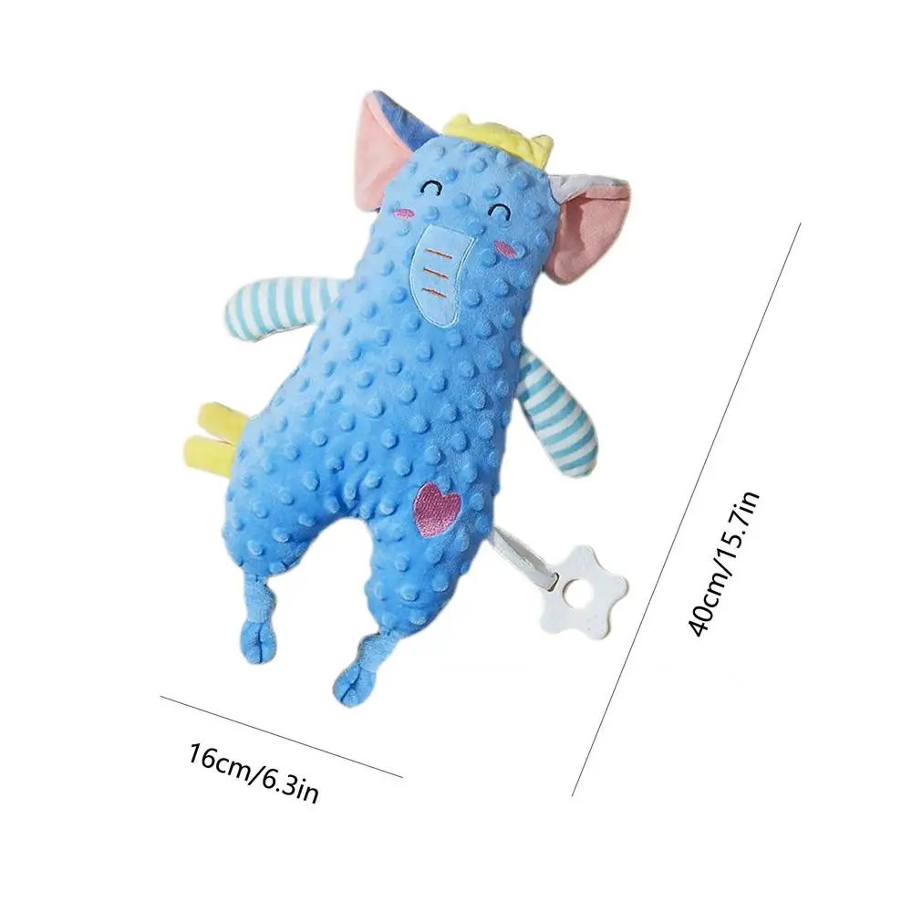 Animal Hand Puppets For Kids Teething Toys Kids Puppets Plush Puppets Soft Teether Educational Toys Elephant Rabbit Lion Plush