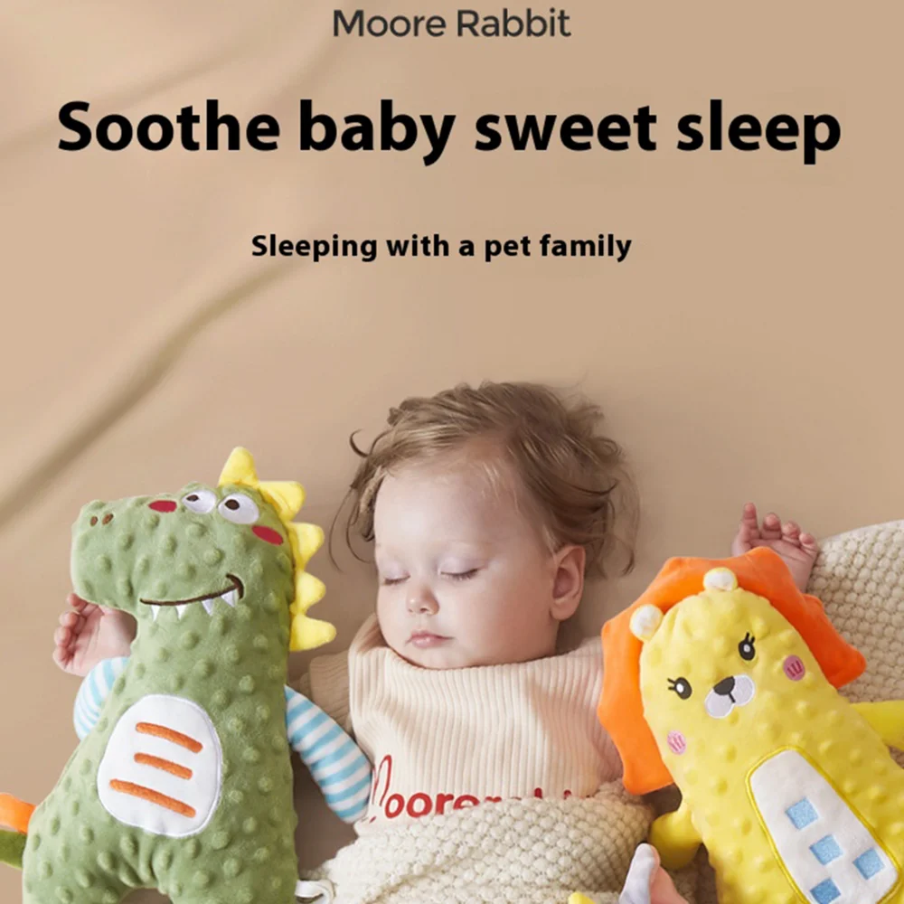 Animal Hand Puppets For Kids Teething Toys Kids Puppets Plush Puppets Soft Teether Educational Toys Elephant Rabbit Lion Plush