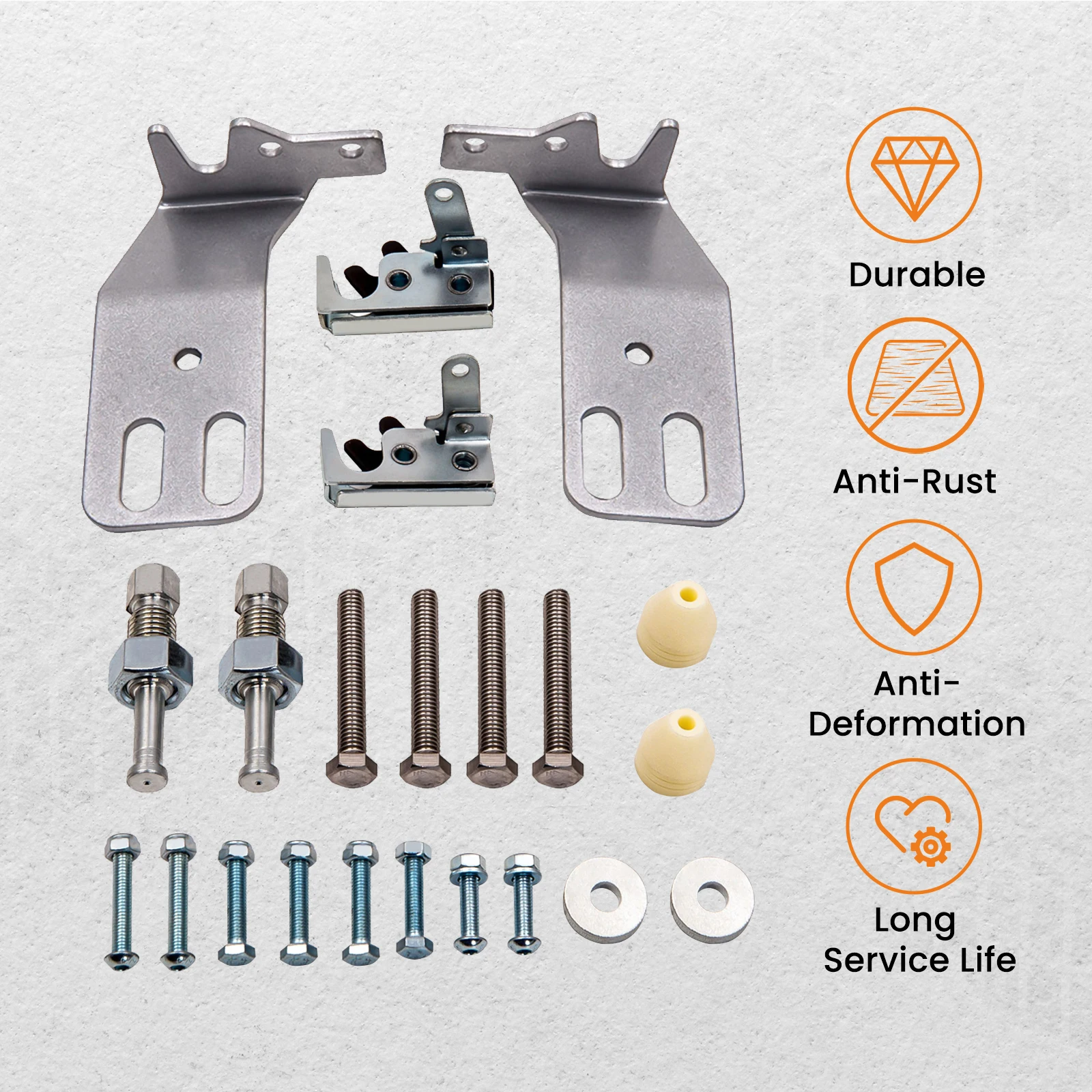 Front Door Slam Latches Kit w/ Hardware for Polaris UTV RZR4 900 XP RZR 800 570