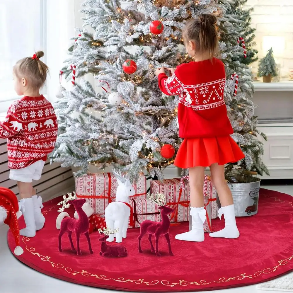 Reindeer Christmas Decoration 3 Pieces Elk Figurine Party Decoration Retro Reindeer Christmas Party Reindeer Centerpiece Festive