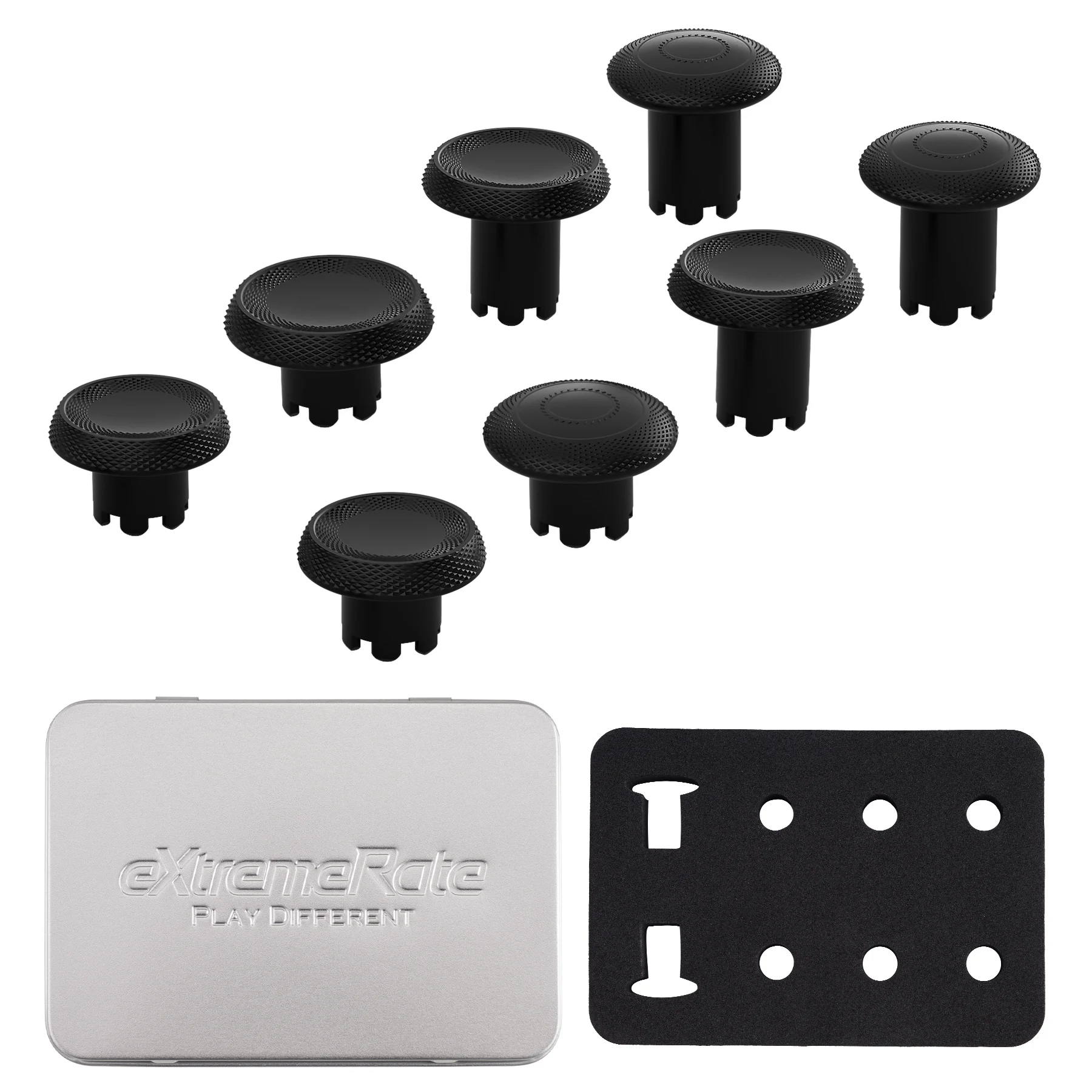 eXtremeRate ThumbsGear Interchangeable Thumbsticks for ps5 Edge Controller, Replacement Analog Thumb Sticks Caps - 6 Colors