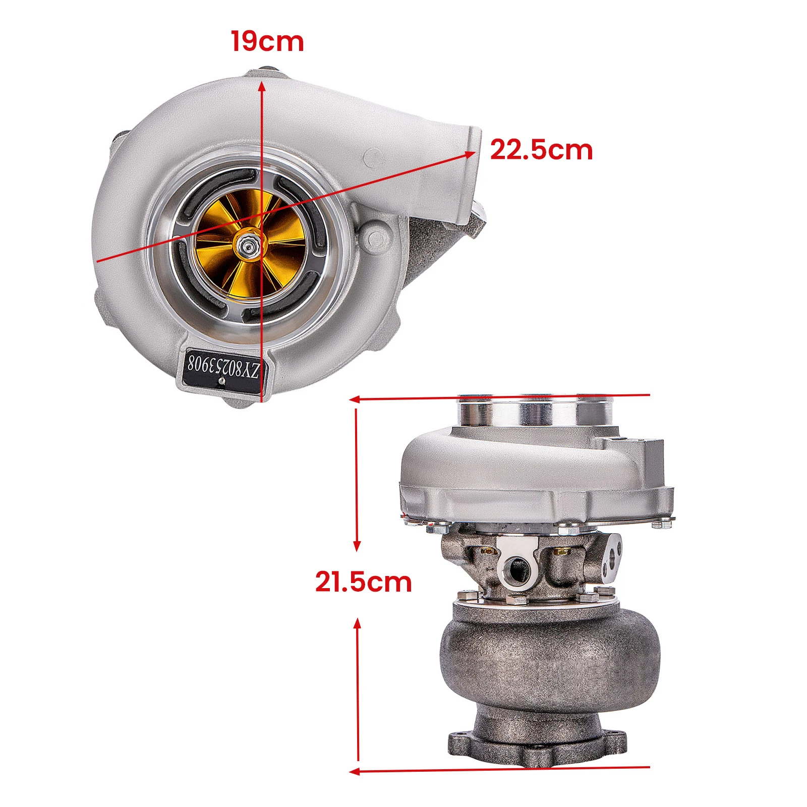 GT3037 GT3076 GT30 500HP+ Billet Turbo Turbocharger for all 4/ 6 cyl 2.5L-3.0L