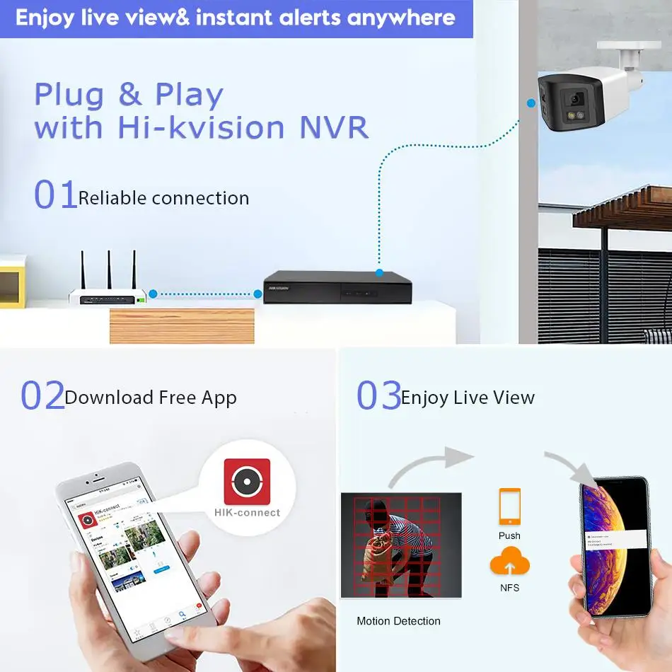 4MP 8MP Dual Light Panoramic Camera POE Built in Mic Speaker Human Detect Color Night Vision Surveillance Hikvision Compatible