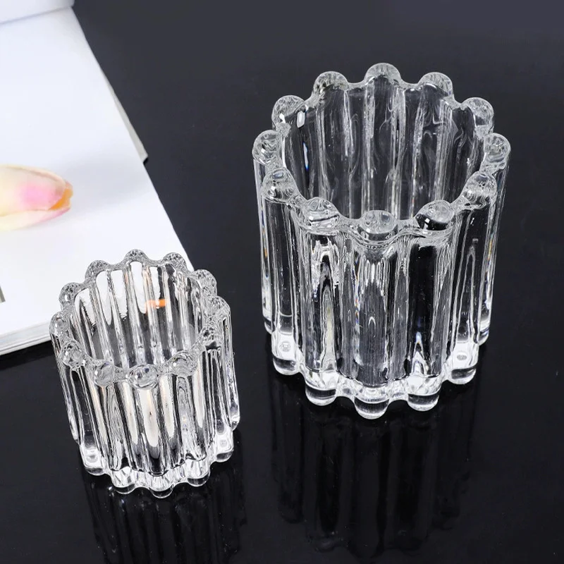 Cosmetic Brush Storage Box Living Room Bedroom Desk Light Luxury Ornaments Makeup Brush Eyebrow Pencil Crystal Glass Pen Holder