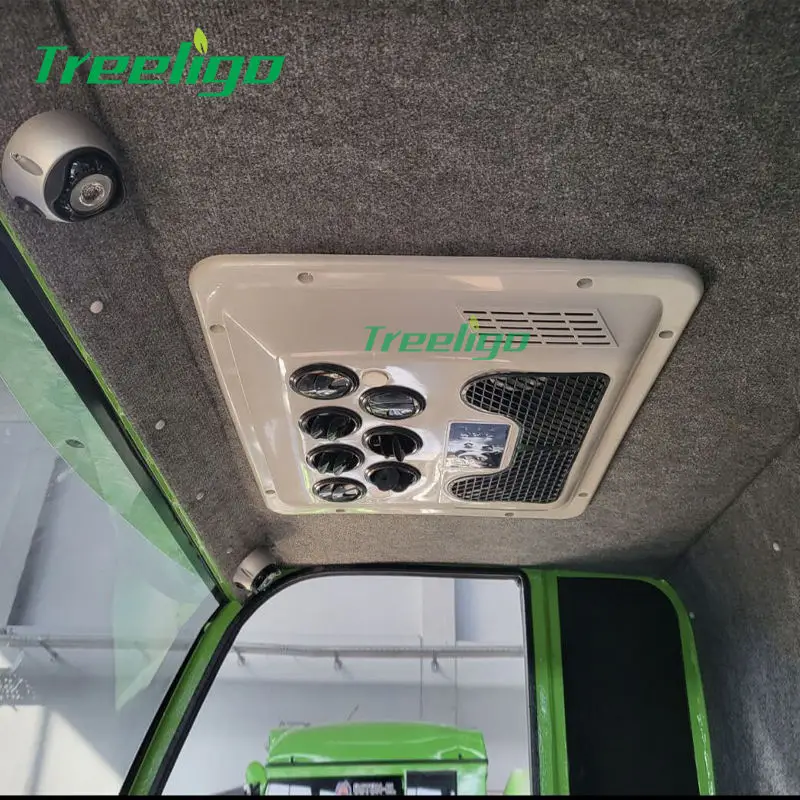 Treeligo 12V Cooling Roof Air Conditioner Electric Cool RV Rooftop Parking AC Unit for Truck Camper Van Caravans Motor Home