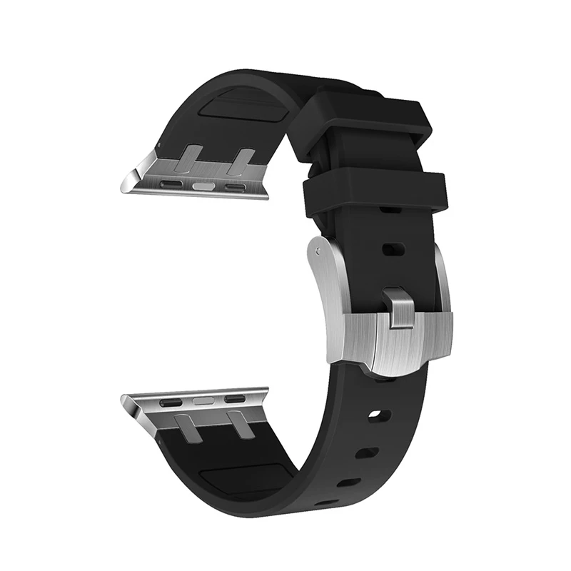Silicone Strap for Apple Watch Band Ultra 49mm 41mm 40mm 45mm 44mm 42mm 38mm Rubber Sports Band For IWatch Series 8 7 6 54 SE 32