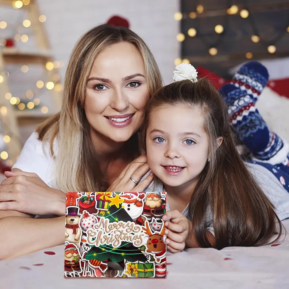 Christmas Bracelets Countdown Calendar 2023 Girls Bracelet Making Advent Calendar Valentine's Day DIY Jewelry Making Advent Gift