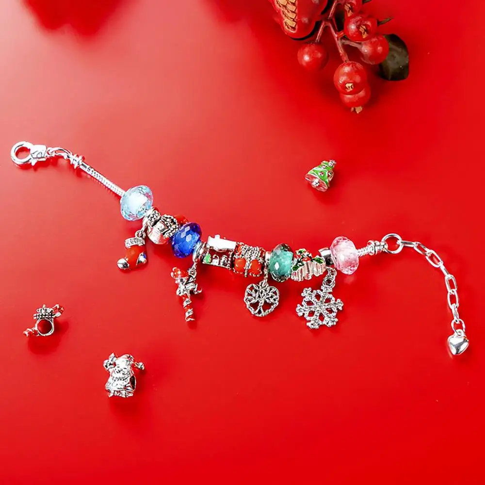 Christmas Bracelets Countdown Calendar 2023 Girls Bracelet Making Advent Calendar Valentine's Day DIY Jewelry Making Advent Gift