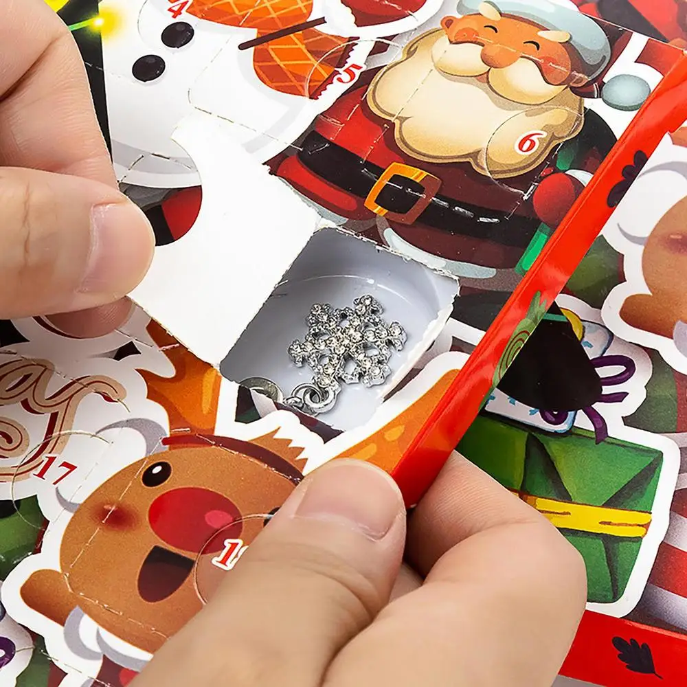 Christmas Bracelets Countdown Calendar 2023 Girls Bracelet Making Advent Calendar Valentine's Day DIY Jewelry Making Advent Gift
