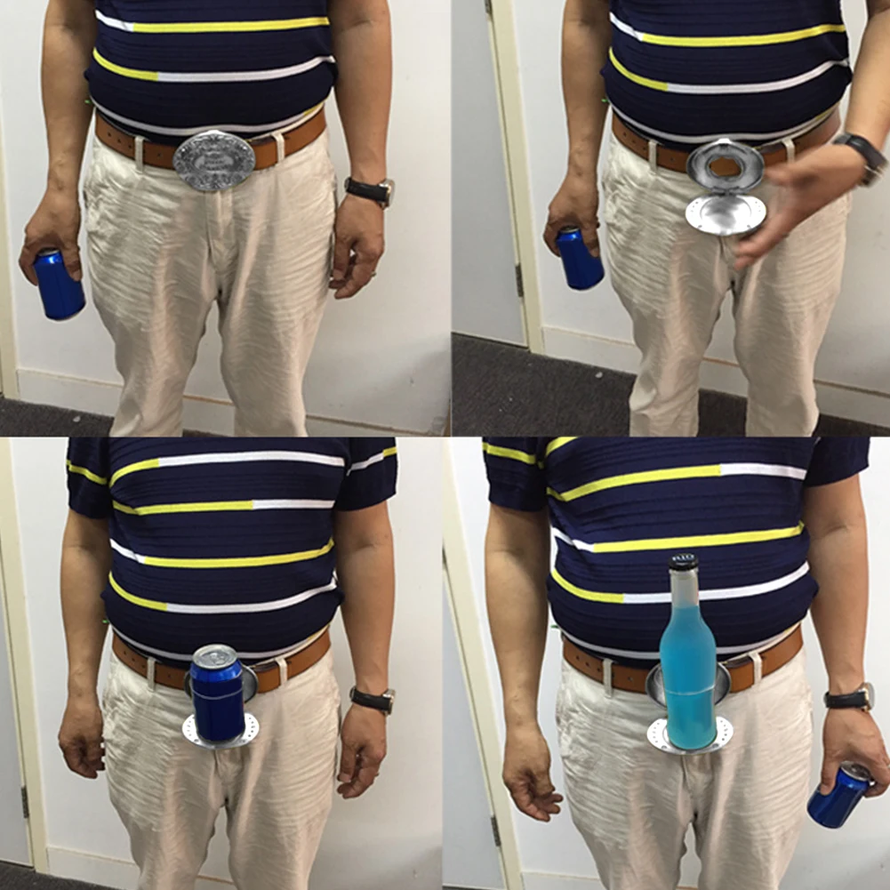 Beer Bottle Belt Buckle Camping Picnic Wine Can Holder Metal Heavy Duty Hand Bag Portable Bottle Buckle Belt Buckle Beer Holder