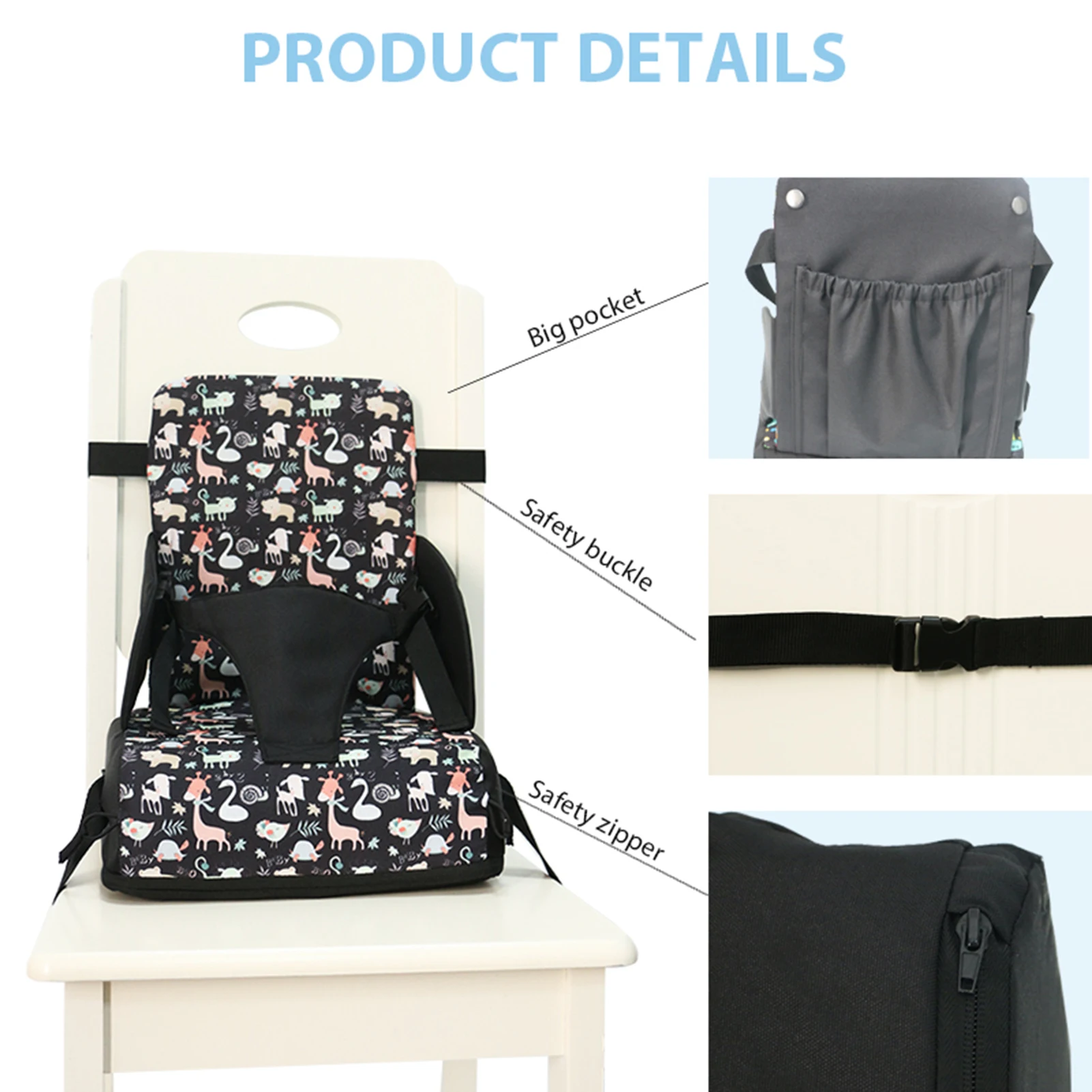 Booster Seat Cushion Chair Cushions For Toddlers Babies Booster Seat For Dining Table Portable Booster Seat Dining Table Kids