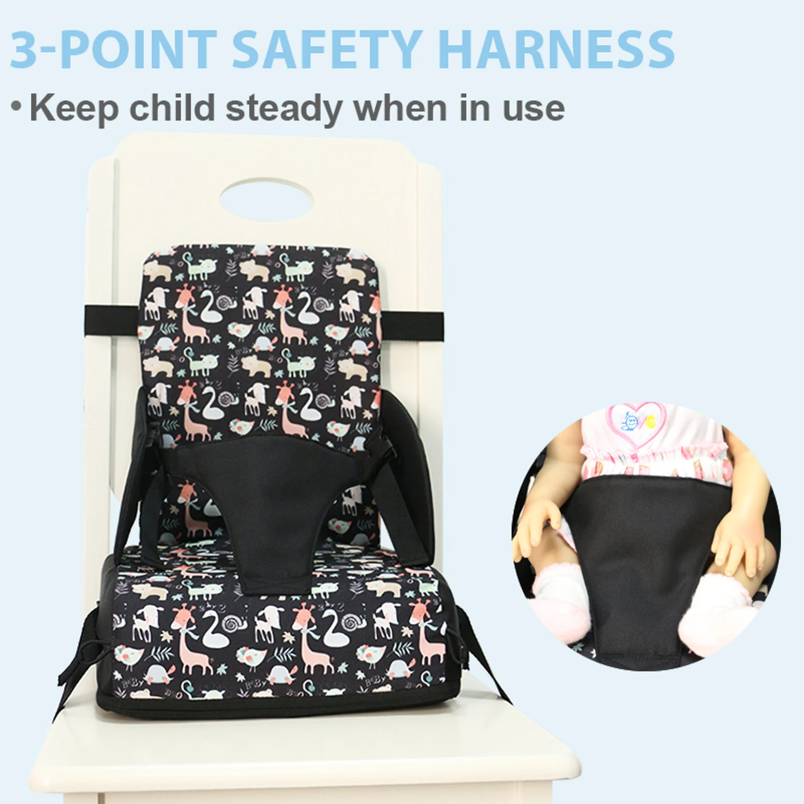 Booster Seat Cushion Chair Cushions For Toddlers Babies Booster Seat For Dining Table Portable Booster Seat Dining Table Kids