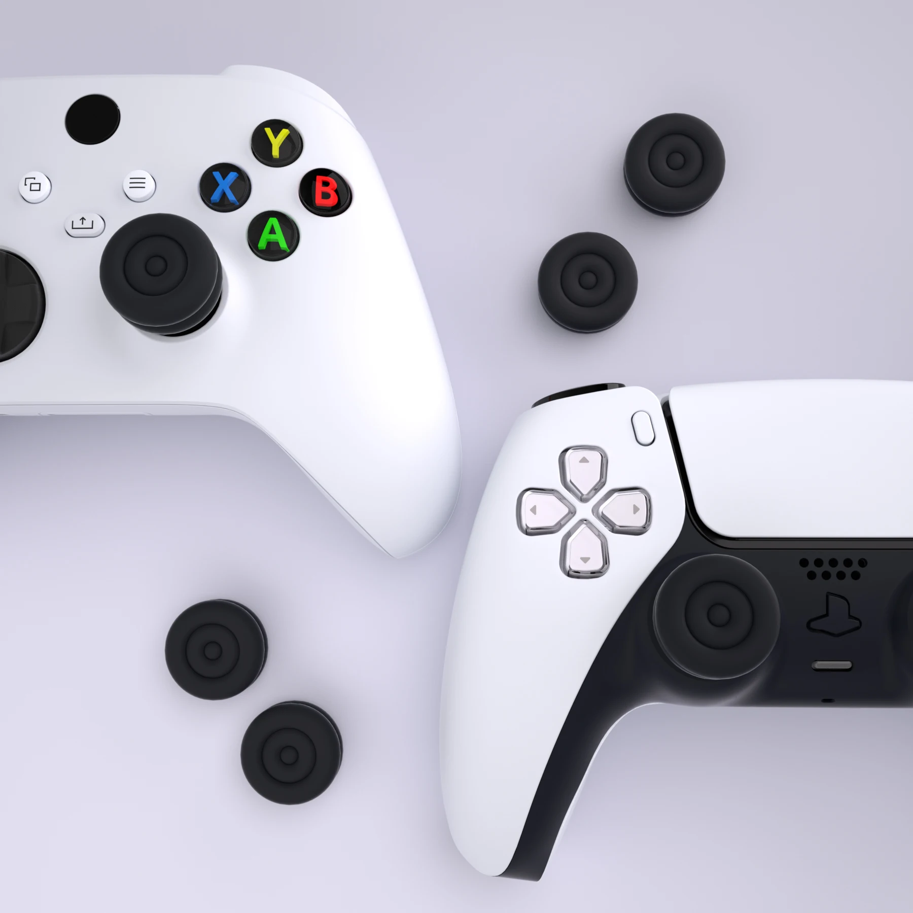 PlayVital Cushion Caps Thumb Grips for ps5/ps4, for Xbox Series X/S, for Xbox One, Elite Series 2, for Switch Pro Controller