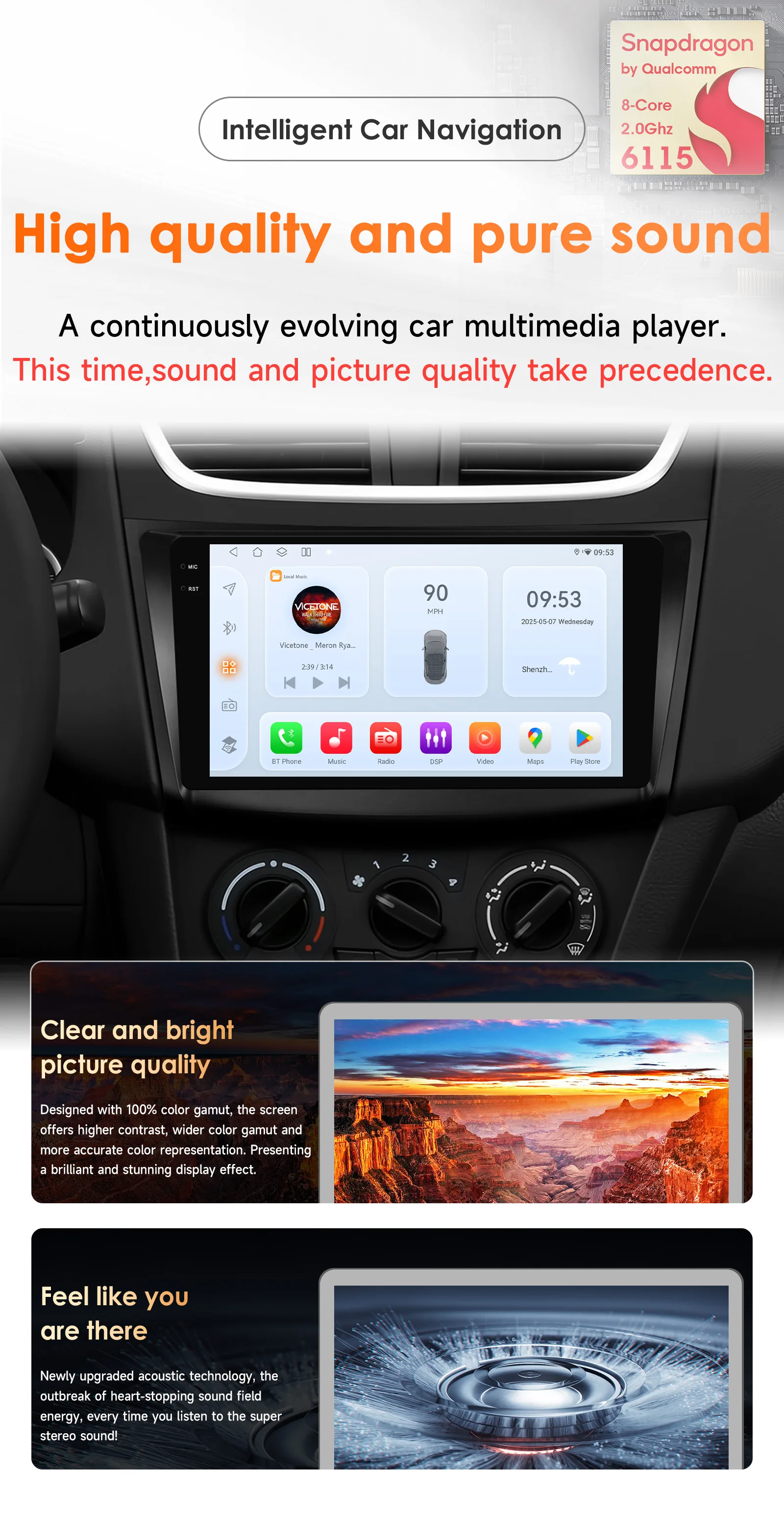 Hizpo Car Radio Multimedia Player For Suzuki Swift 4 2011 2012 2013 2014 2015 Octa Core Android Auto GPS Navigation Stereo DSP