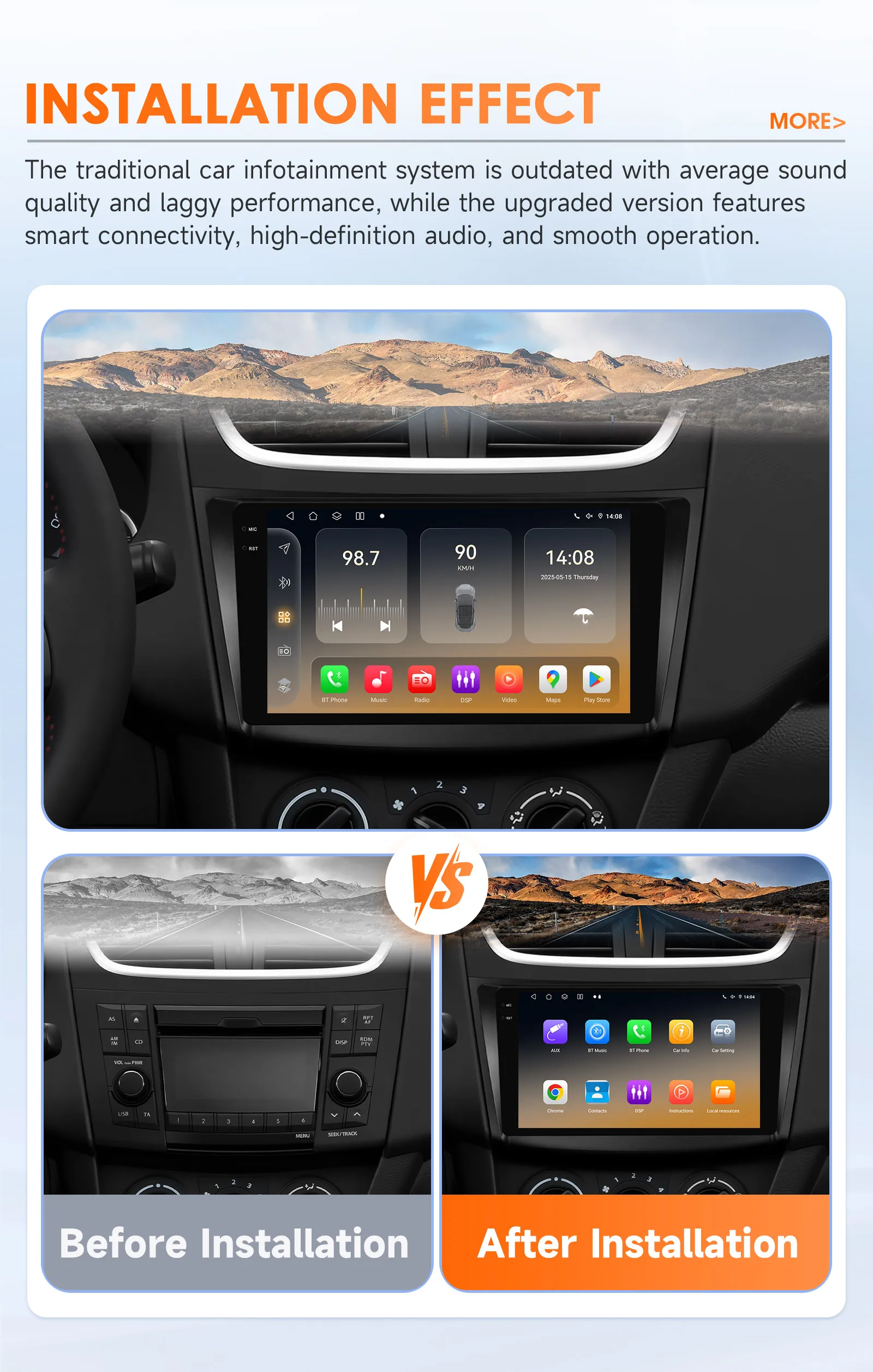 Hizpo Car Radio Multimedia Player For Suzuki Swift 4 2011 2012 2013 2014 2015 Octa Core Android Auto GPS Navigation Stereo DSP