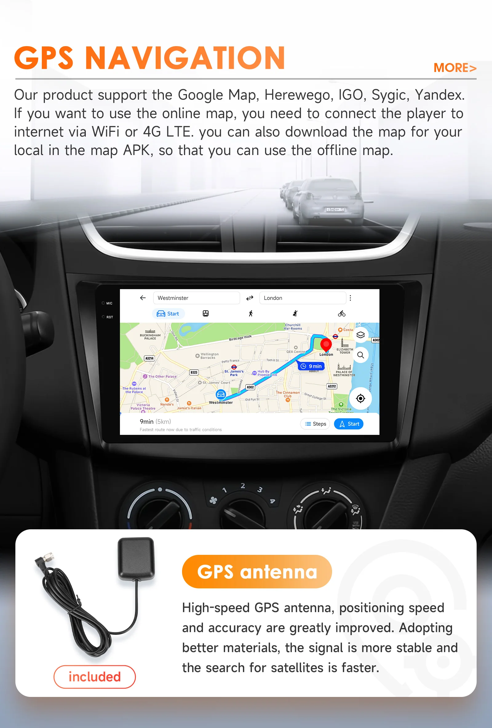 Hizpo Car Radio Multimedia Player For Suzuki Swift 4 2011 2012 2013 2014 2015 Octa Core Android Auto GPS Navigation Stereo DSP