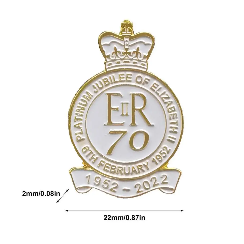 British Queen Elizabeth II Memorial Brooch Commemorate Queen Elizabeth II Pin Badge Brooch Grief Over The Queen 1926-2022