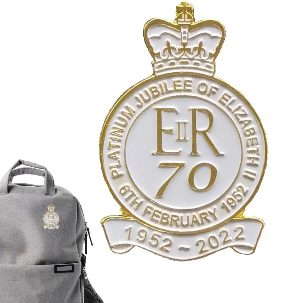 British Queen Elizabeth II Memorial Brooch Commemorate Queen Elizabeth II Pin Badge Brooch Grief Over The Queen 1926-2022