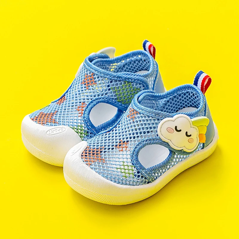 Children's Summer Breathable Air Mesh Sandals Baby Unisex Casual Shoes Anti-slip Soft Sole First Walkers Infant Lightweight Shoe