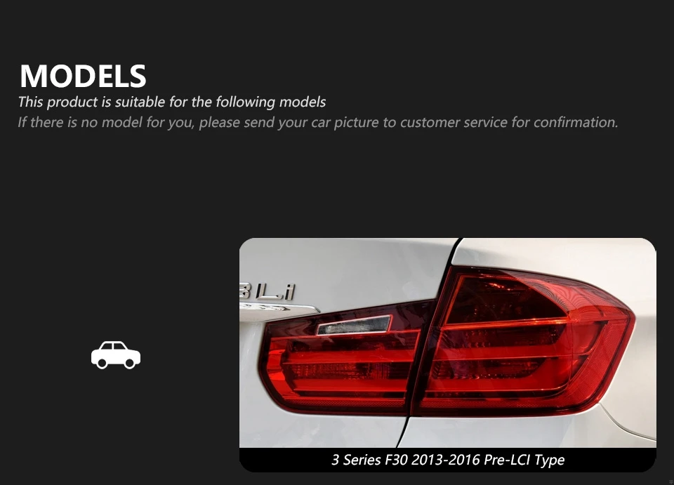 Car Lights for F30 F35 3 Series 2013-2019 LED Auto Taillight Assembly Upgrade G30 G38 5 Series Newest 3D Design Tool Accessories