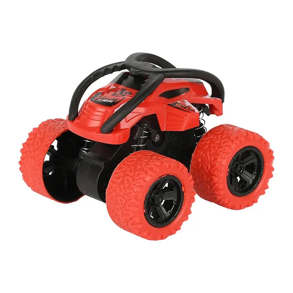 Stunt Toy Cars Friction Powered Push And Go Cars Mini Four-wheel Drive Stunt Rolling Inertial Off-road Vehicle For Kids