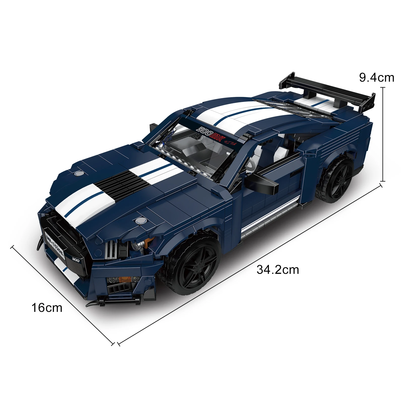 Mold King 10208 Technical Car Toys GT500 Building Blocks Bricks Sheby Car Sports Racing Car Building Block Vehicle Bricks Toys
