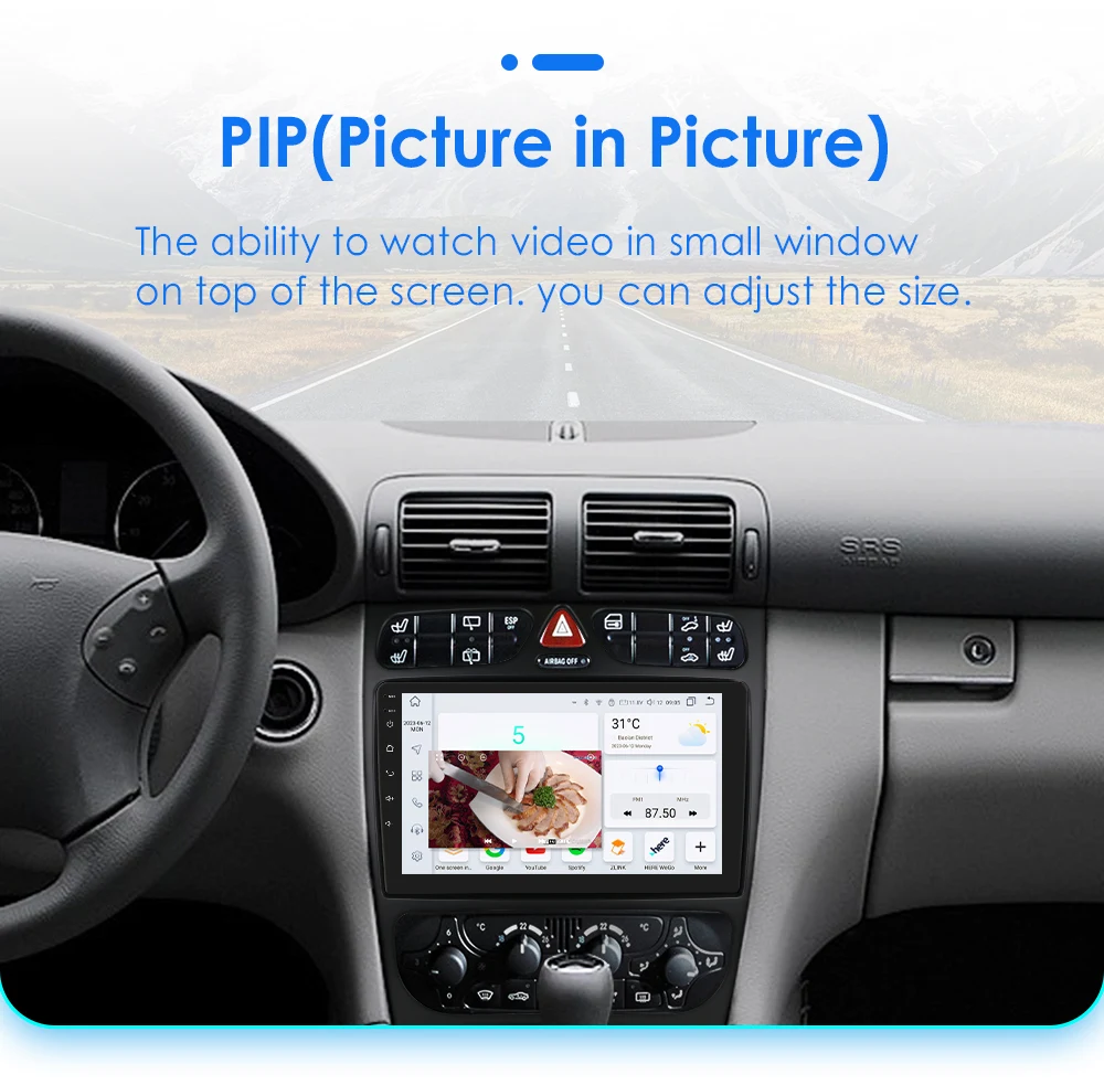 Hizpo Android Car Radio For Mercedes-Benz A W168 C W203 G W463 Vaneo Vito Viano CLK Class C209 Multimedia GPS RDS Stereo Carplay