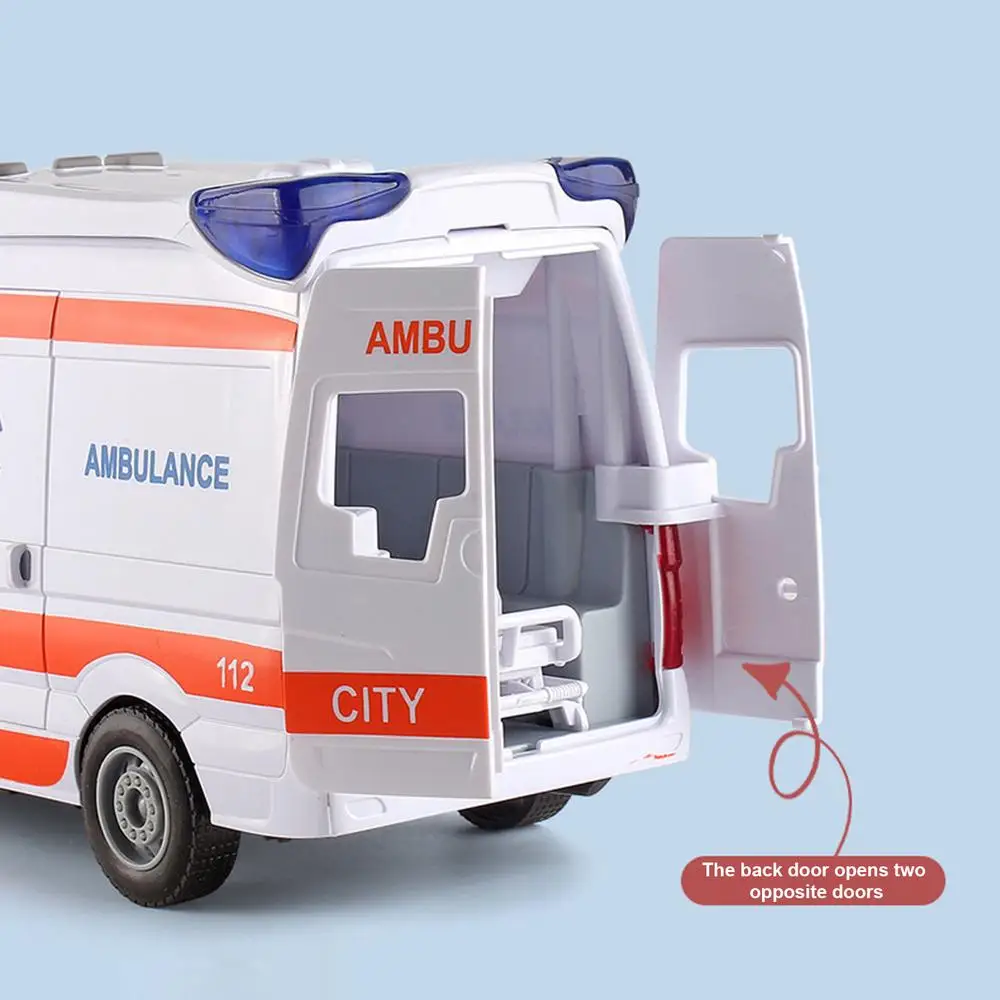 Ambulance Toy Truck Play House Toys Vehicle Car For Kids With Lights And Sound Ambulance Car For Kids With Stretcher Ambulance