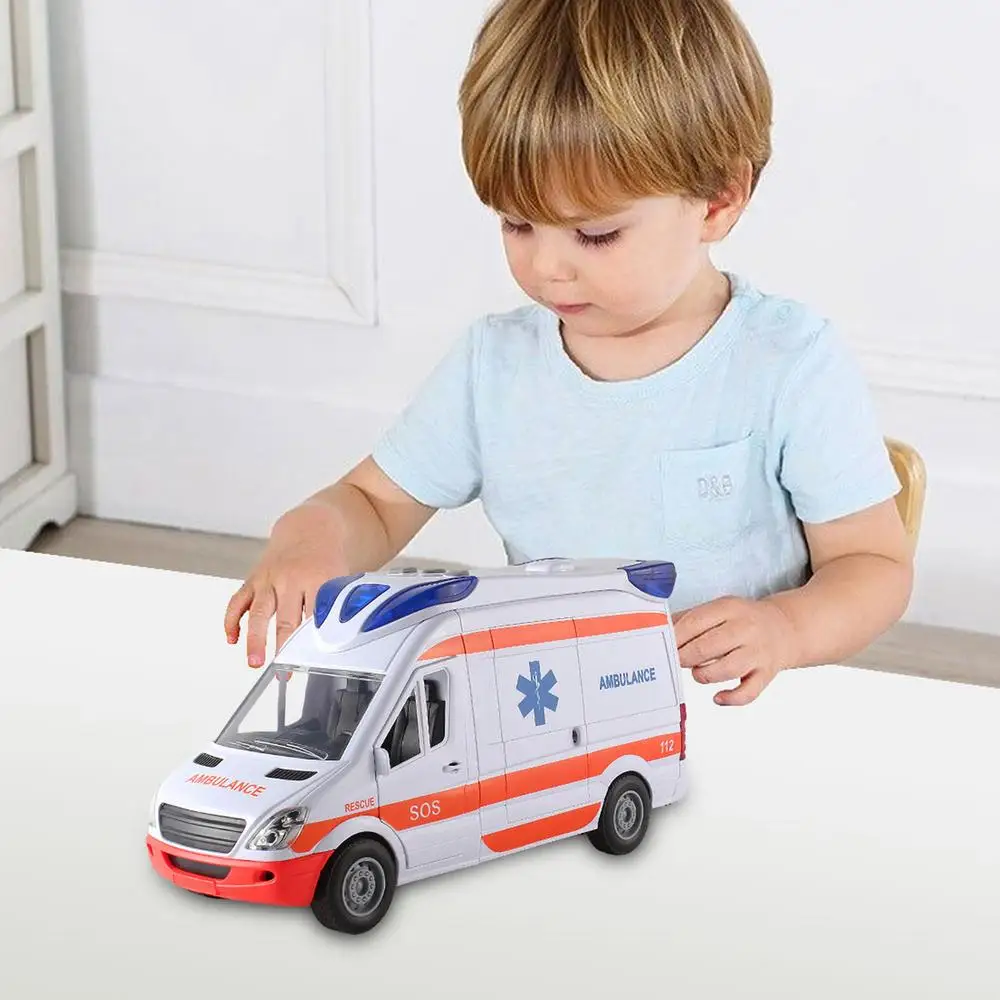 Ambulance Toy Truck Play House Toys Vehicle Car For Kids With Lights And Sound Ambulance Car For Kids With Stretcher Ambulance