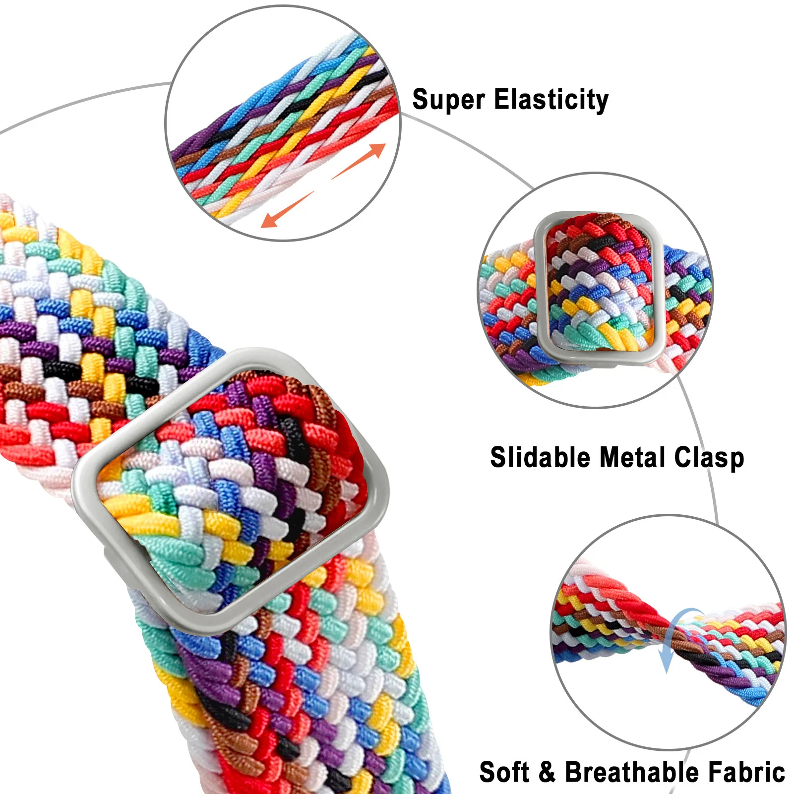 for Samsung Galaxy Fit 3 Strap Accessories watchband sport Nylon Braided Adjustable Replacement correa bracelet Galaxy fit3 band