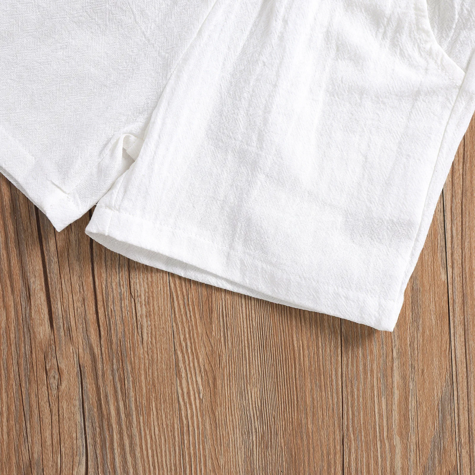 Casual Style Boys' Polo Shirt Short Cotton hemp Short Sleeved Top Over With Lapell Collar Casual Style Children Boy Summer Wear