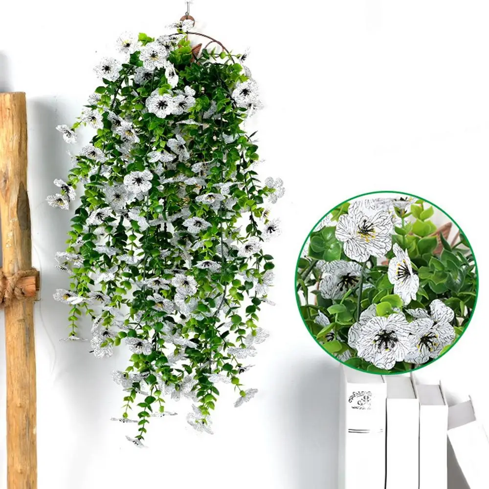 Butterfly Orchid Artificial Flowers Wall Orchid Bunches Fake Flowers String UV Resistant Fake Silk Orchid Decorative Garland
