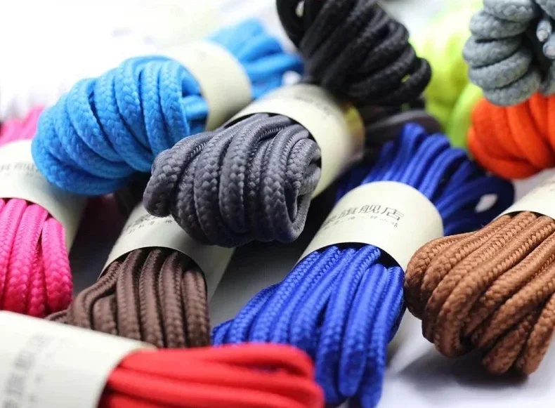 1Pair Classic Round Shoe laces Outdoor Sneakers Shoes Laces Solid Color Kids Adult Shoelaces 90/120/150CM YD-1