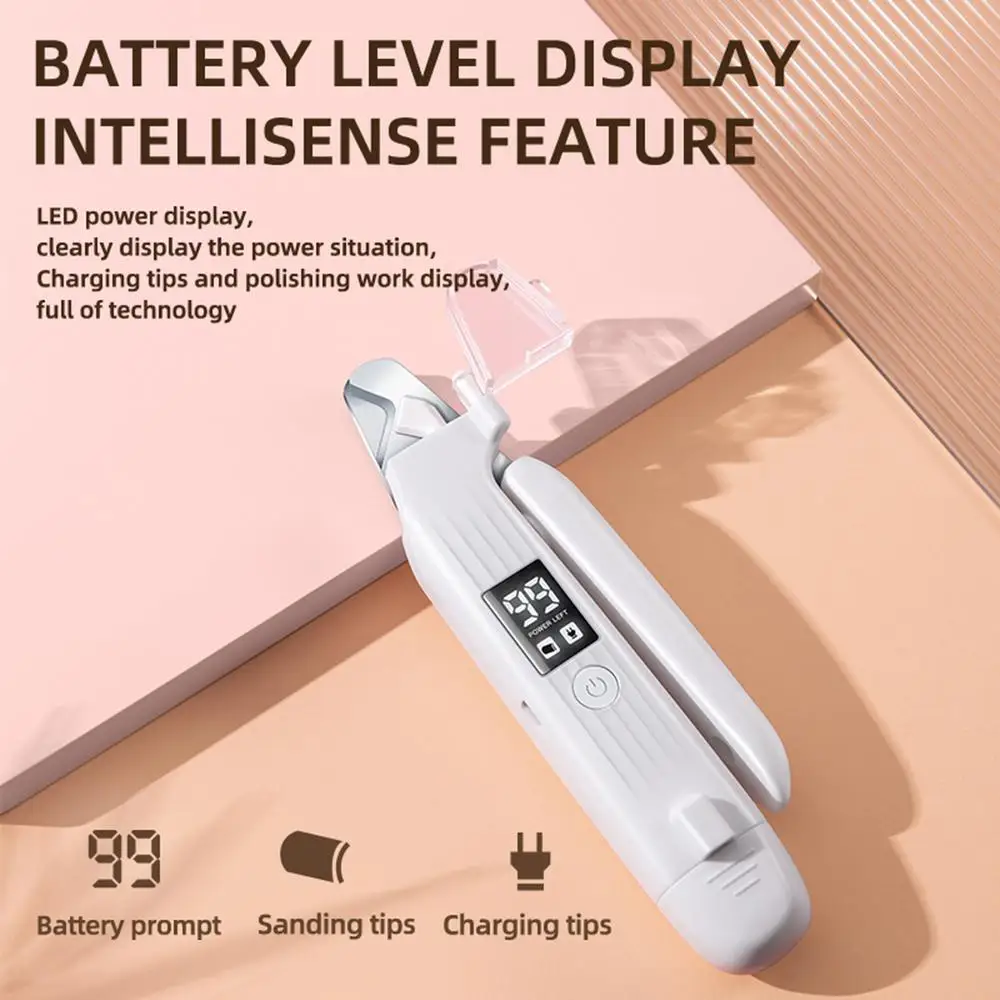 Electric Pet Nail Trimmer Rechargeable Electric Nail Trimmer For Cats Quiet Pet Nail Grinder & Nail Trimmer With LED Light For