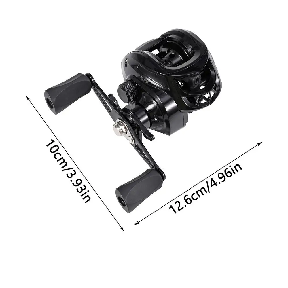 Metal Fishing Reel Black Metal Fishing Reel Lightweight Fishing Accessories User Friendly Fishing Reel For Fishing Enthusiast