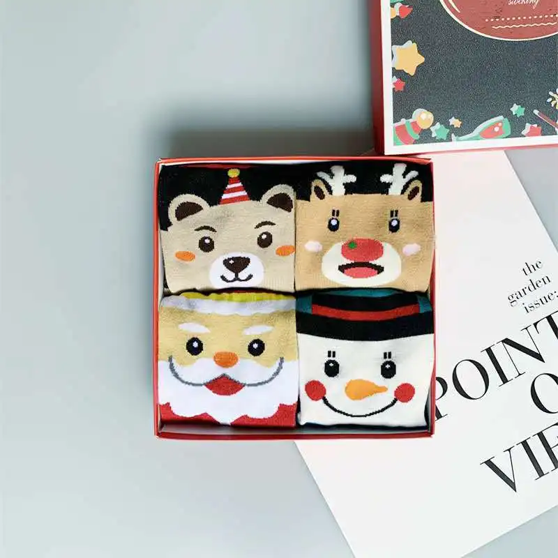 Cotton Christmas Sport Socks Christmas Decoration For Home Christmas Ornament Xmas Gifts Navidad Natal 2025 Decor Socks New Year