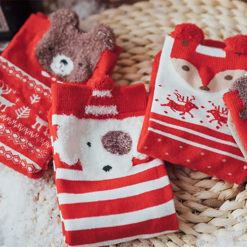 Cotton Christmas Sport Socks Christmas Decoration For Home Christmas Ornament Xmas Gifts Navidad Natal 2025 Decor Socks New Year