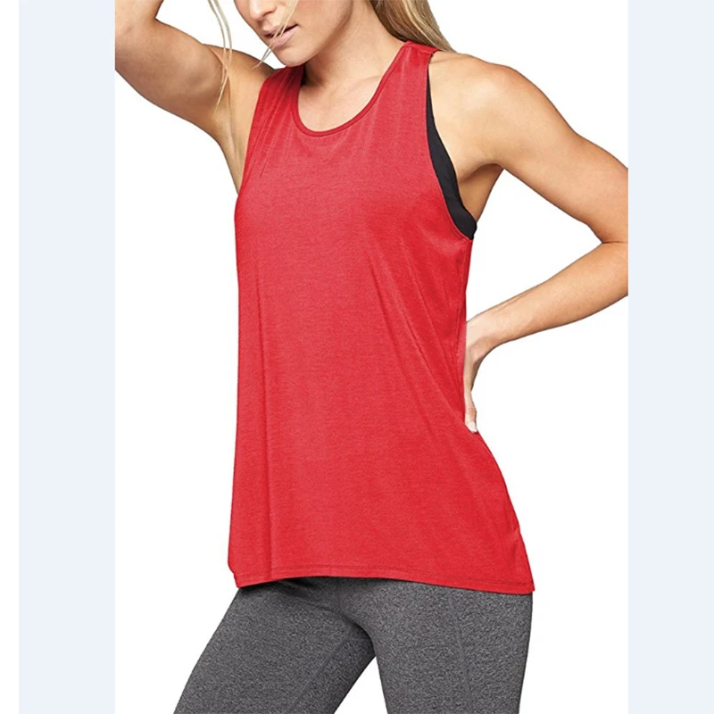 Women Yoga Tops Loose Thin Sports Vest Breathable Sleeveless T-shirt Gym Fitness Running Shirts Girls Sexy Hollow Out Tank Tops