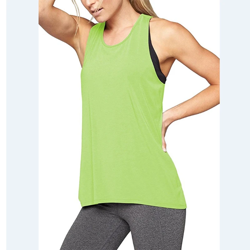 Women Yoga Tops Loose Thin Sports Vest Breathable Sleeveless T-shirt Gym Fitness Running Shirts Girls Sexy Hollow Out Tank Tops
